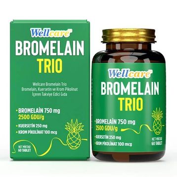Wellcare Bromelain Trio 60 Tablet