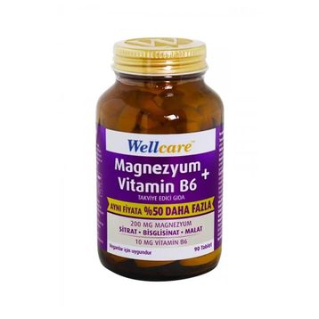 Wellcare Magnezyum Vitamin B6 90 Tablet