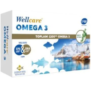 Wellcare Omega-3 1200 mg 30 Kapsül