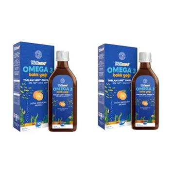 Wellcare Omega 3 Doğal Mandalina Aromalı 2x150 ml Şurup Balık Yağı