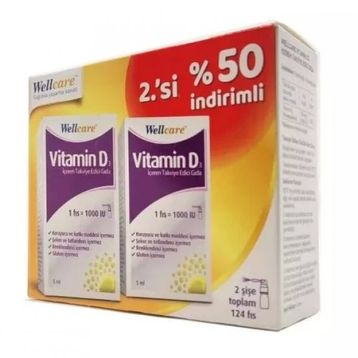 Wellcare Vitamin D3 1000 IU 5 ml Sprey