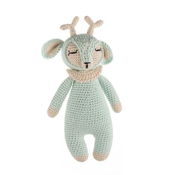 WellGro Cuddly Amigurumi Mint Geyik Oyuncak