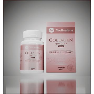 Wellvalens Pure Elegant Collagen Tip 1-2-3 30 Tablet