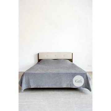 Welsoft 200x220 cm Çift Kişilik Gri Battaniye