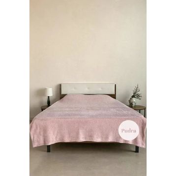 Welsoft 200x220 cm Çift Kişilik Pudra Battaniye