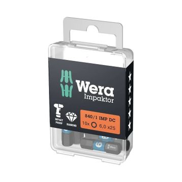 Wera 840-1 İmpaktor DC Hex-Plus Alyan 6x25 mm Bits