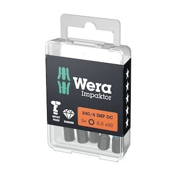 Wera 840-4 İmpaktor DC 5x50 mm Bits
