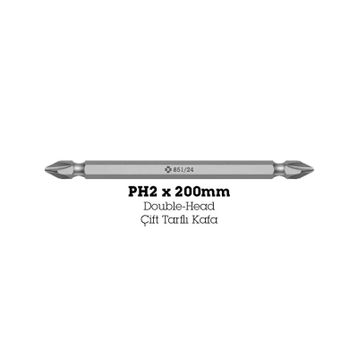 Wera 851/24 Ph/yıldız 2x200mm Bits