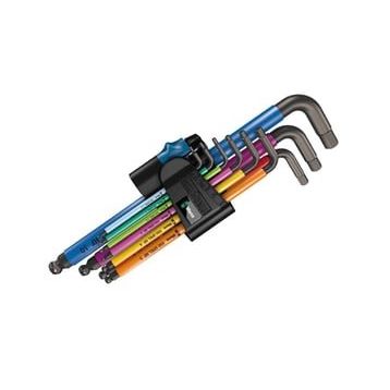Wera 950-9 SPKL SM N Renkli Topbaş Alyan Set