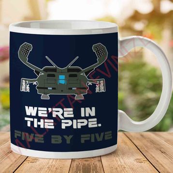 Were in the Pipe Five By Five Aliens Baskılı Kupa