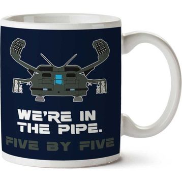 Were in the Pipe Five By Five Aliens Baskılı Kupa