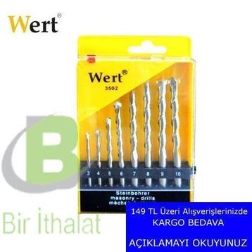 Wert W 3502 Matkap Uç Seti
