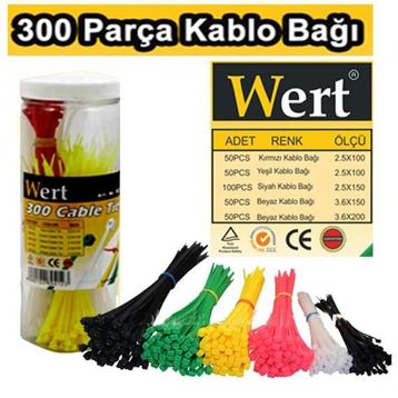Wert W2430 300 Parça Kablo Bağı Seti