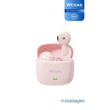 Wesdar TWS601 Pembe Bluetooth Kulaklık