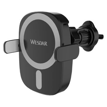 Wesdar WX210 15W Siyah Kablosuz Şarjlı Araç İçi Telefon Tutucu