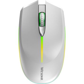 Wesdar X536 Beyaz Şarjlı Sessiz Optik Kablosuz Oyuncu Mouse