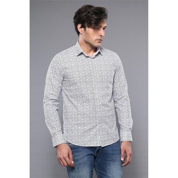 Wessi Desenli Slim Fit Gömlek