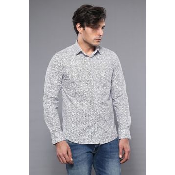 Wessi Desenli Slim Fit Gömlek