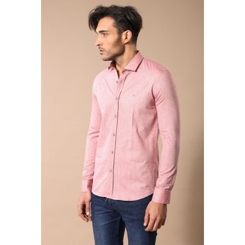 Wessi Pembe Pamuklu Erkek Gömlek