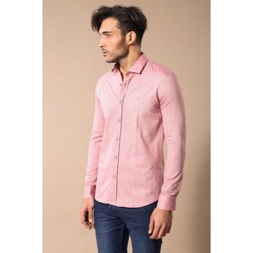 Wessi Pembe Pamuklu Erkek Gömlek