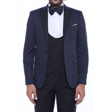 Wessi TK-621110-144-25 Lacivert Damatlık Erkek Takım Elbise