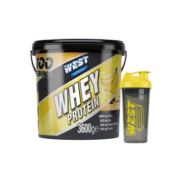 West Nutrition 3600 gr 100 Servis Muz Aromalı Whey Protein Tozu
