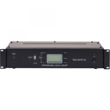 West Sound Tks 207R V2 Rack Tipi Siyah Akıllı Okul Zil Saati