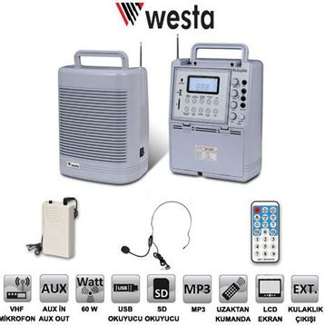 Westa WAP-996UR-L Seyyar Ses Sistemi