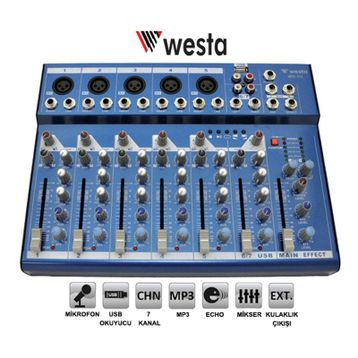 Westa WD-7U Stüdyo USB Mikser