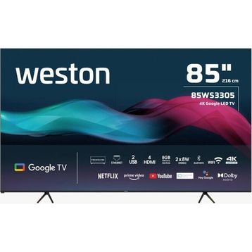 Weston 85WS3305 85 inç 216 Ekran 4K Ultra HD Google LED TV