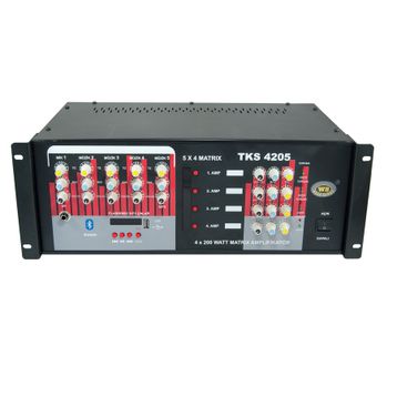 Westsound TKS-4205 5x4 Mat. 4x200W Usb Mikser Amfi