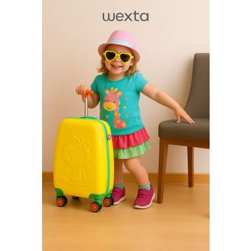 Wexta Disney Serisi 410 Sarı Kız Çocuk Valizi