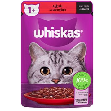 Whiskas 10x85 gr Sığır Etli Kedi Yaş Maması