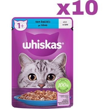 Whiskas 10x85 gr Ton Balıklı Kedi Yaş Maması