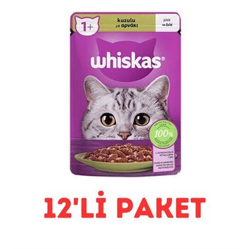 Whiskas 12x85 gr Kuzulu Poşet Yaş Kedi Maması