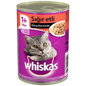 Whiskas 24X400 gr Sığır Etli Konserve
