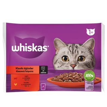 Whiskas 340 gr Poşet Klasik Öğünler Yaş Kedi Maması