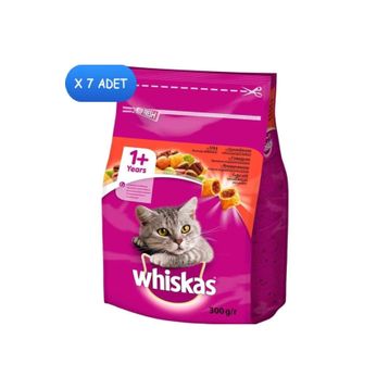 Whiskas BL360157 300 Gr X 7 Adet Biftekli Ve Havuçlu Kuru Kedi Maması