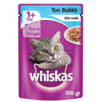 Whiskas Pouch Balıklı Jöle İçinde 100 gr Yaş Kedi Maması