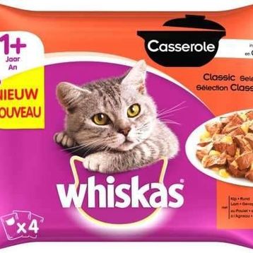 Whiskas Pouch Güveç Yavru Klasik Seçenekler 4'lü 85 gr x 13 Adet Yaş Kedi Maması