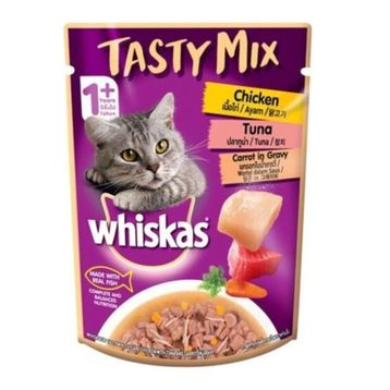 Whiskas Tasty Mix Kuzulu Tavuklu Havuçlu 28x85 gr Yaş Kedi Maması