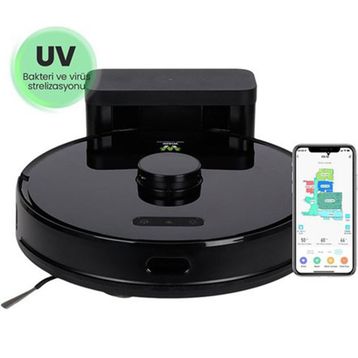 Wiami FX-10 Siyah Robot Süpürge