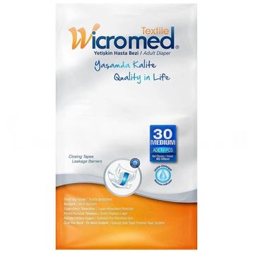 Wicromed Textile Yetişkin Medium 30 Adet Hasta Bezi