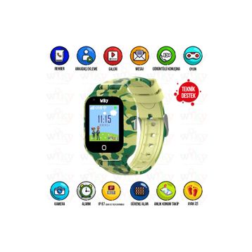 Wiky Watch 4S Kamuflaj Çocuk Akıllı Saat