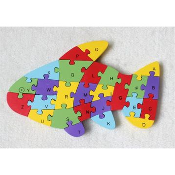 Wildlebend Ahşap Puzzle Balık Figürlü Yapboz