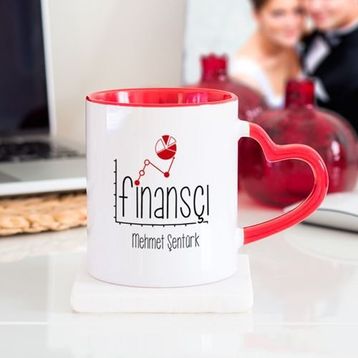 Wildlebend Finansçı Kalpli Kupa Bardak