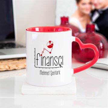Wildlebend Finansçı Kalpli Kupa Bardak
