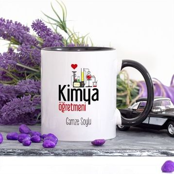 Wildlebend Kimya Öğretmeni Kalpli Lacivert Kupa Bardak