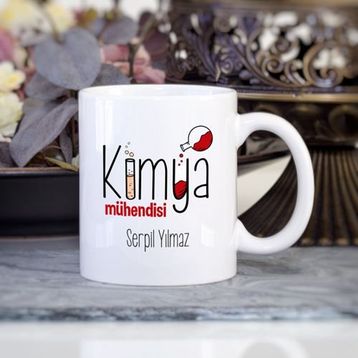 Wildlebend Kırmızı Tasarımlı Kimya Mühendisi Kupa Bardak