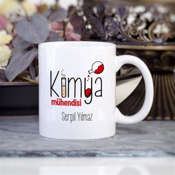 Wildlebend Kırmızı Tasarımlı Kimya Mühendisi Kupa Bardak